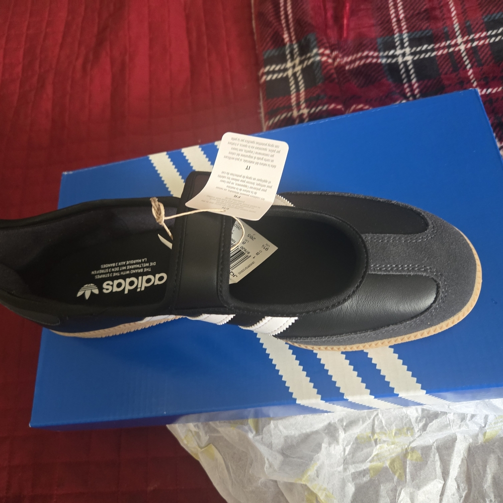 Adidas Black and White Sneakers (Samba Mary Jane)
